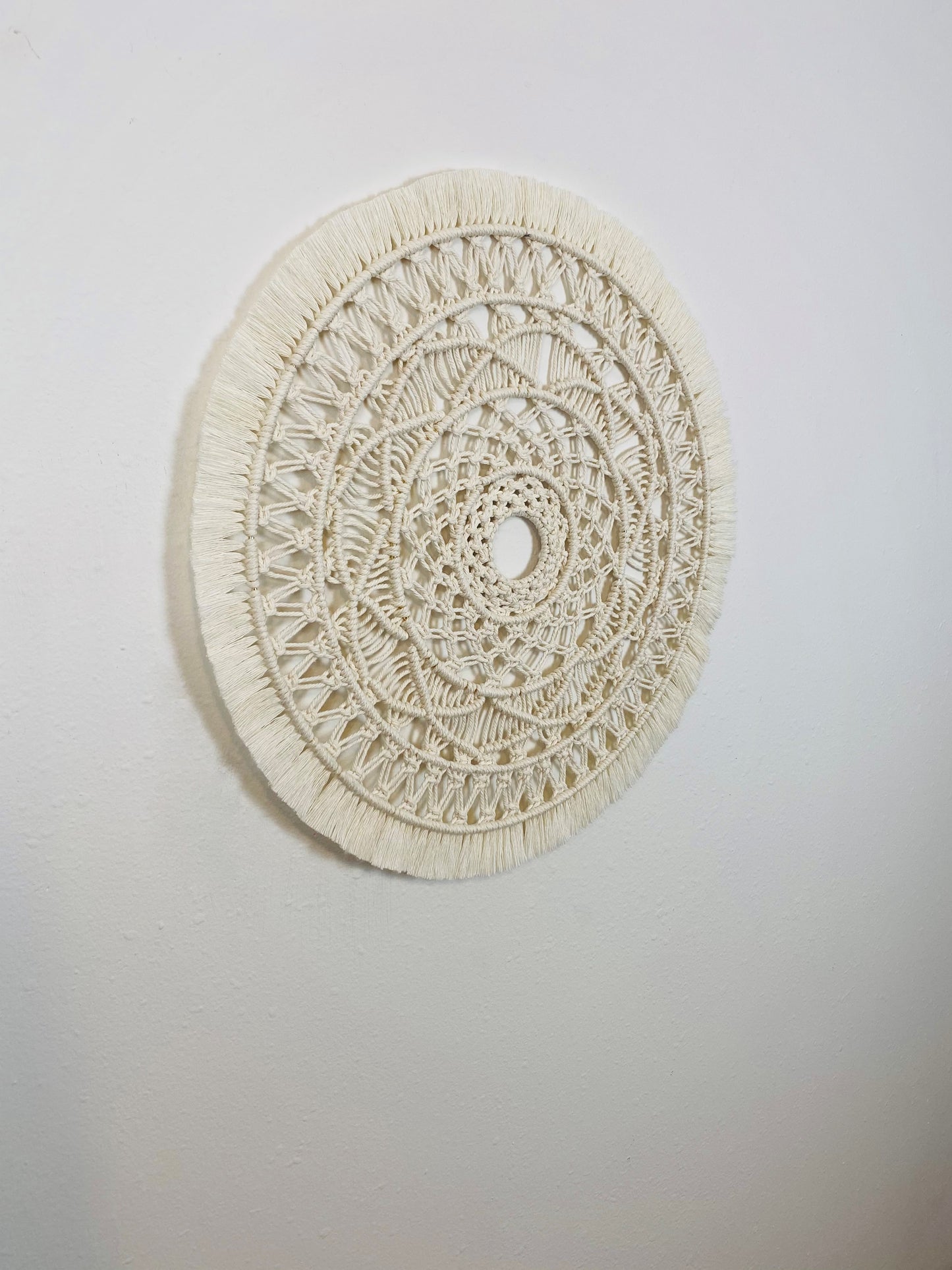 Large Handmade Macrame Mandala Wall Hanging