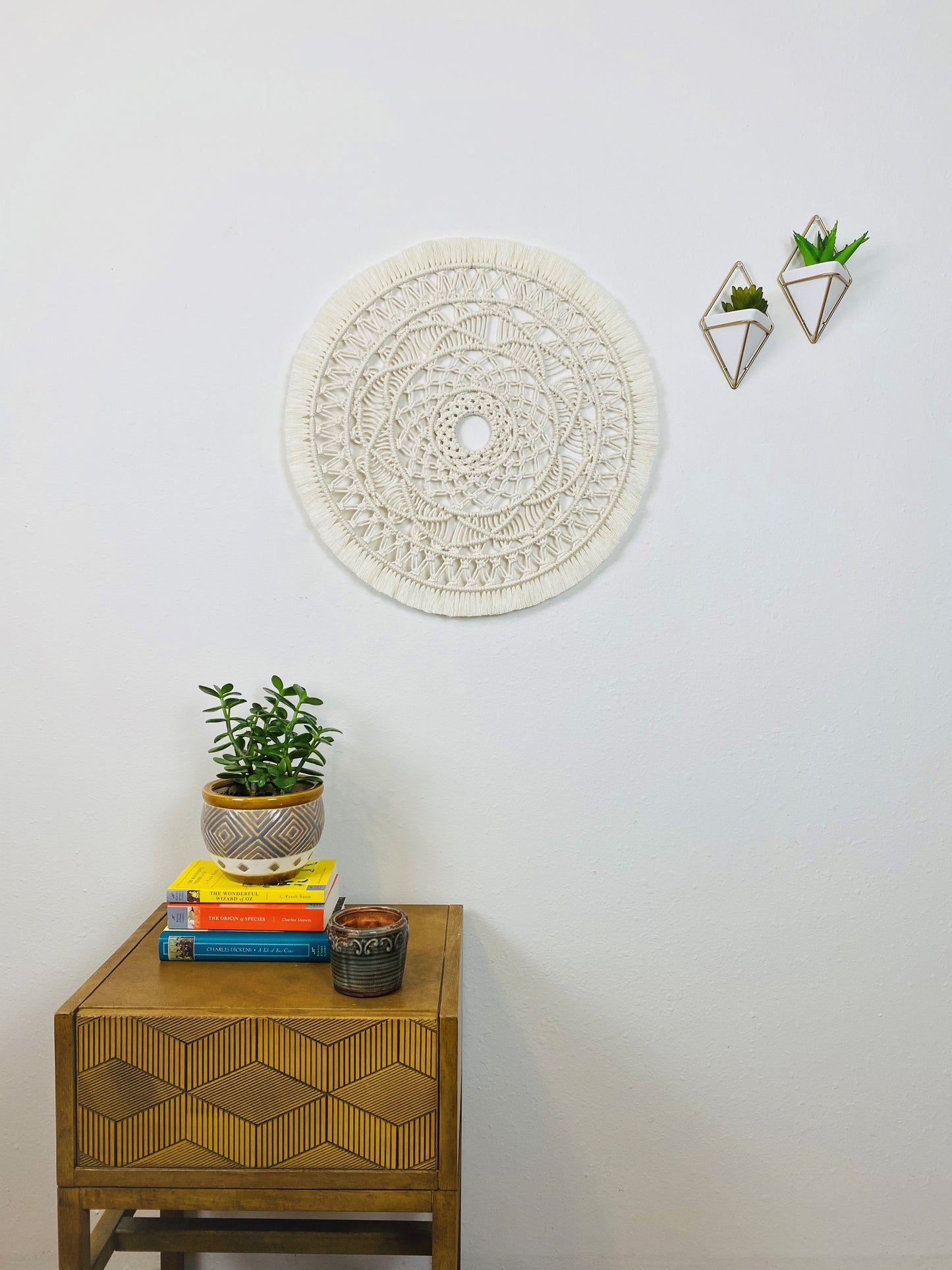 Large Handmade Macrame Mandala Wall Hanging