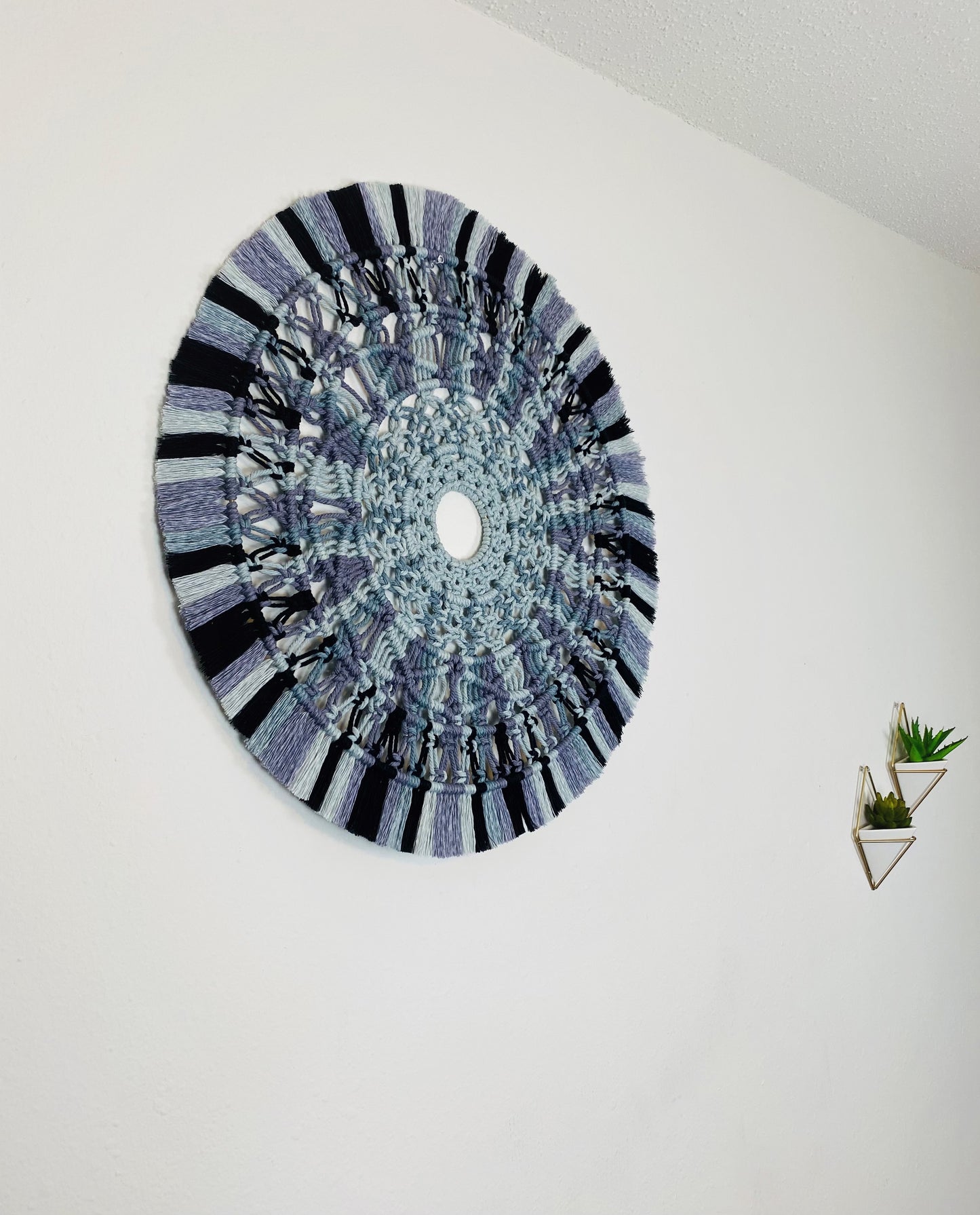 Large Handmade Macrame Mandala Wall Hanging