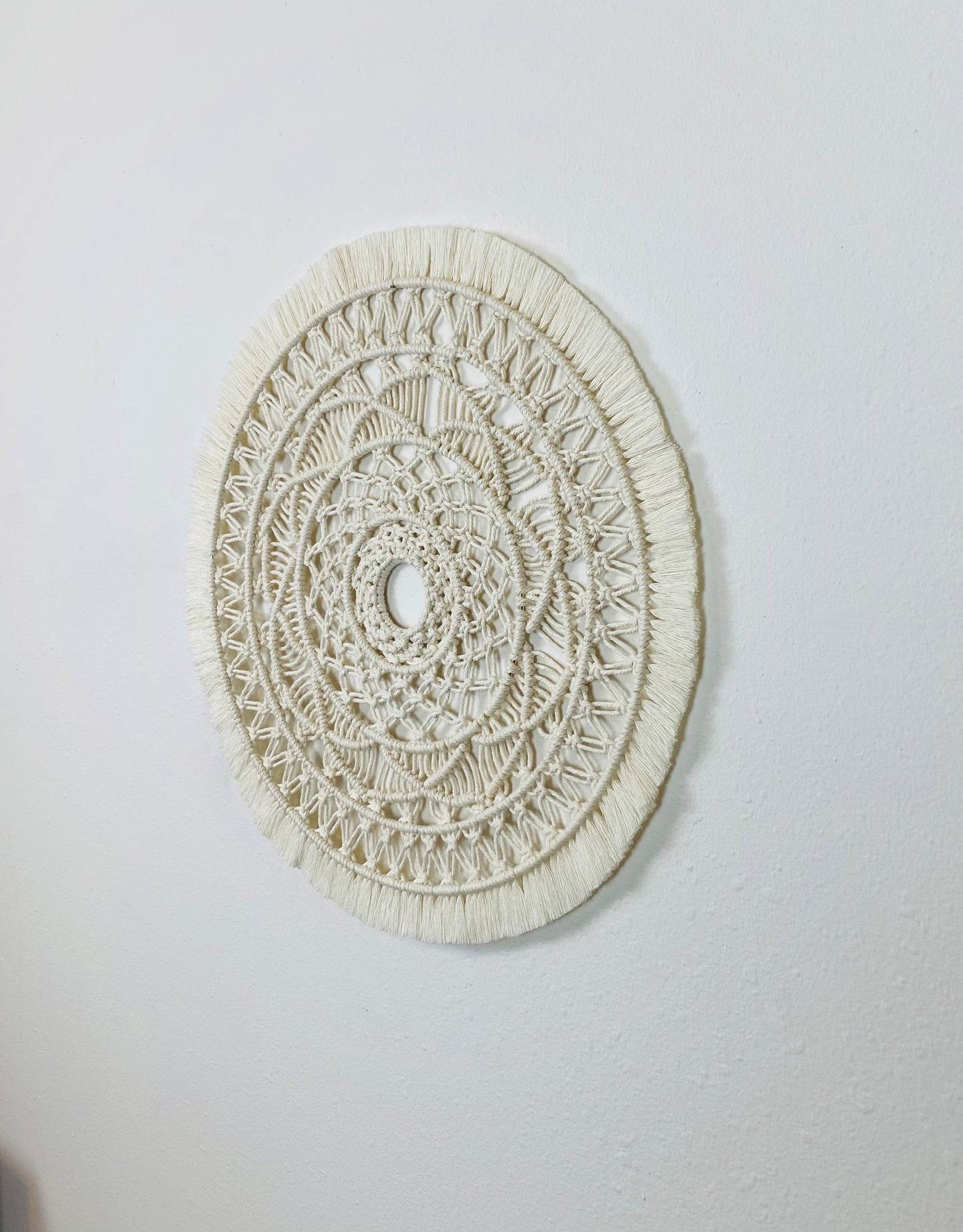 Large Handmade Macrame Mandala Wall Hanging