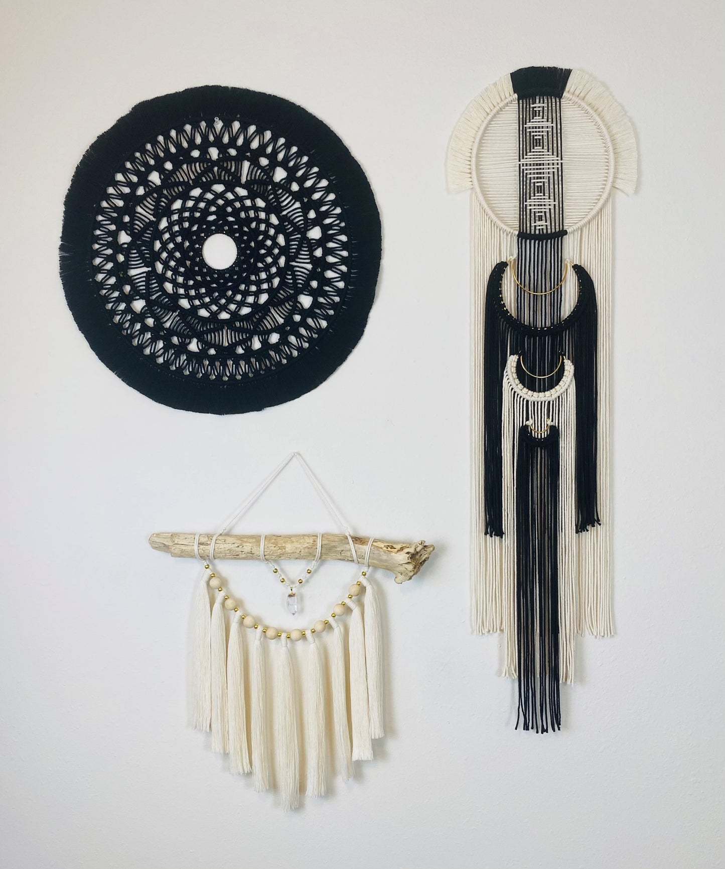 Large Handmade Macrame Mandala Wall Hanging