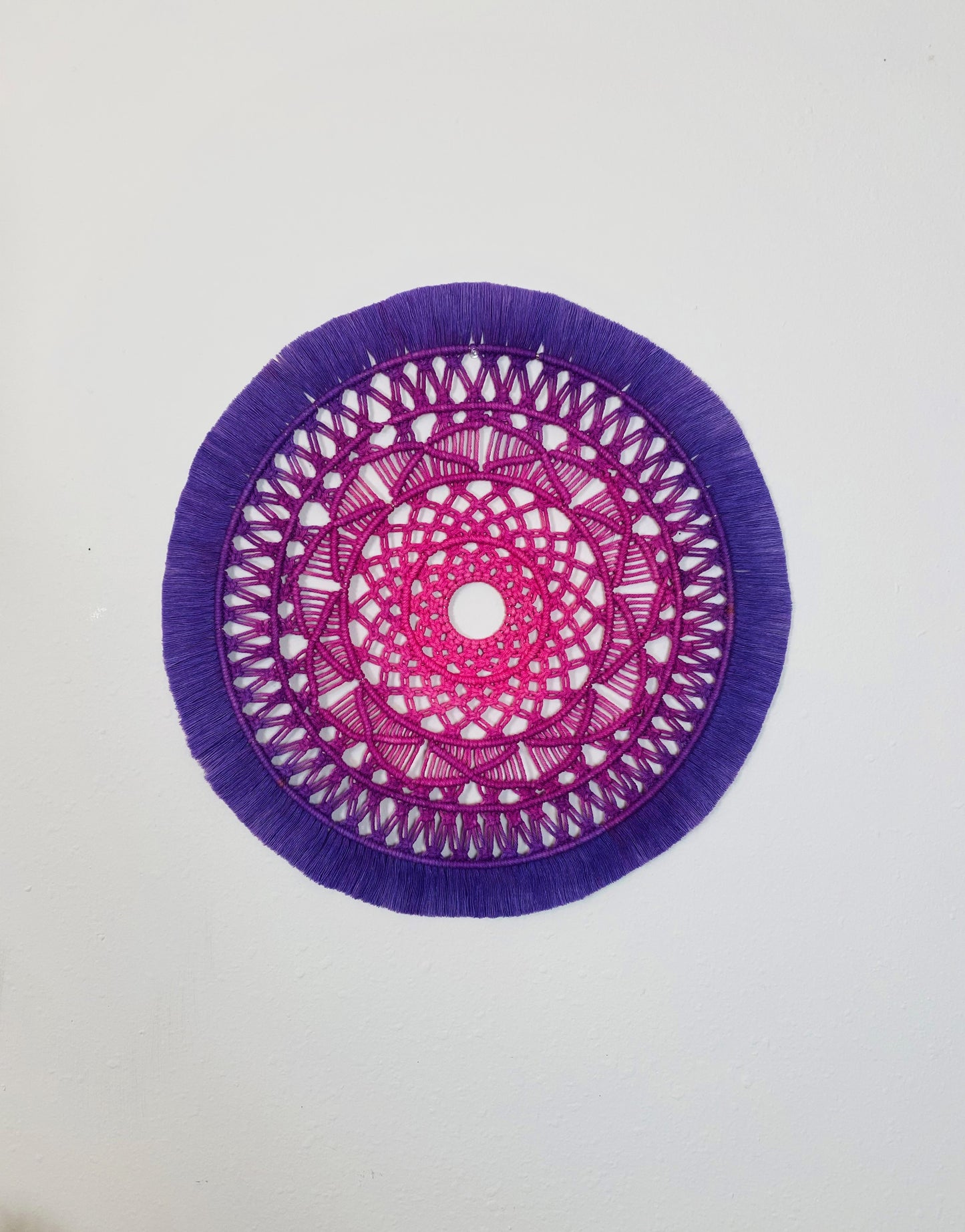 Large Handmade Macrame Mandala Wall Hanging